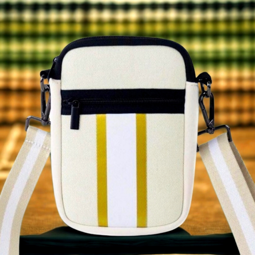 Stylish Cream and Yellow Men's Crossbody Bag